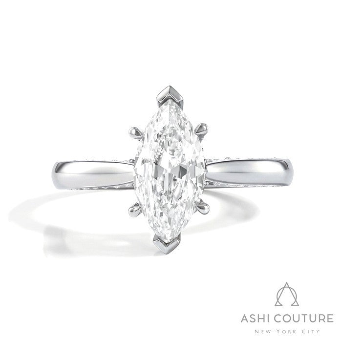 Couture Solitaire Marquise Semi-Mount Engagement Ring