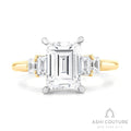 Couture 5-Stone Emerald Semi-Mount Engagement Ring