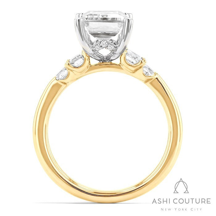 Couture 5-Stone Emerald Semi-Mount Engagement Ring