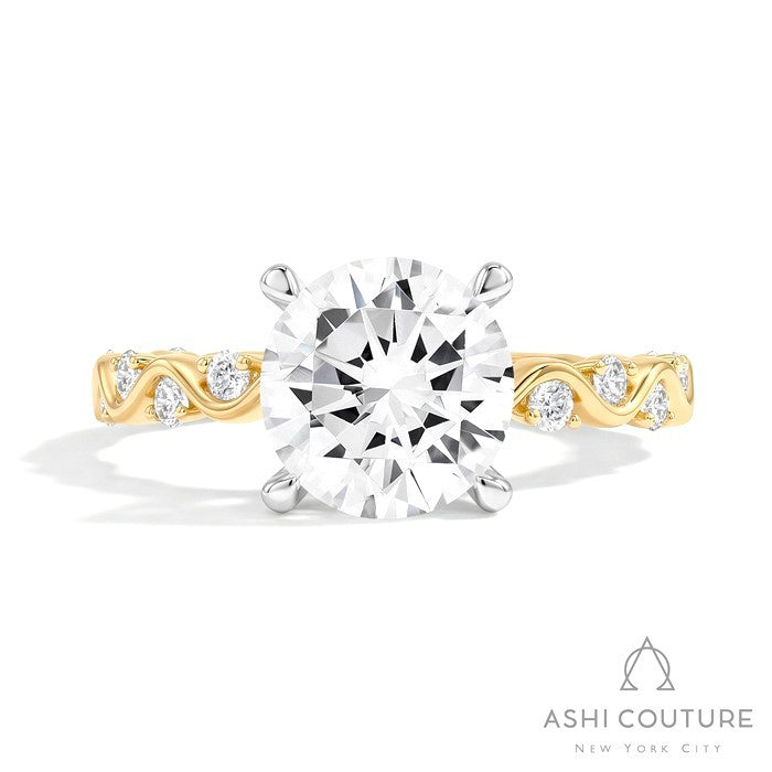 Couture Round Semi-Mount Engagement Ring