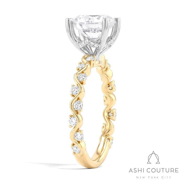 Couture Round Semi-Mount Engagement Ring