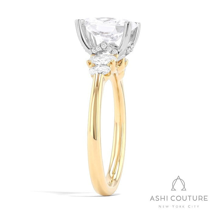 Couture 5-Stone Oval Semi-Mount Engagement Ring