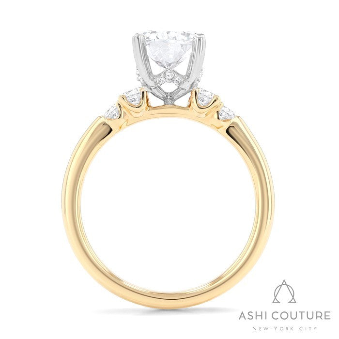 Couture 5-Stone Oval Semi-Mount Engagement Ring