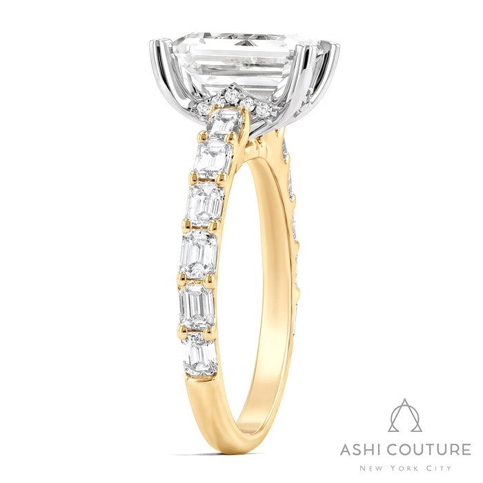 Couture Emerald Semi-Mount Engagement Ring