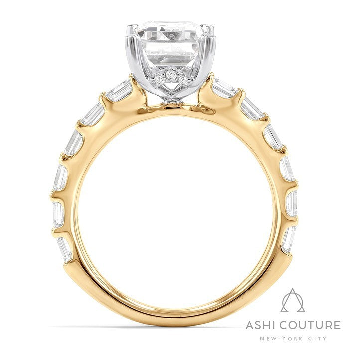 Couture Emerald Semi-Mount Engagement Ring