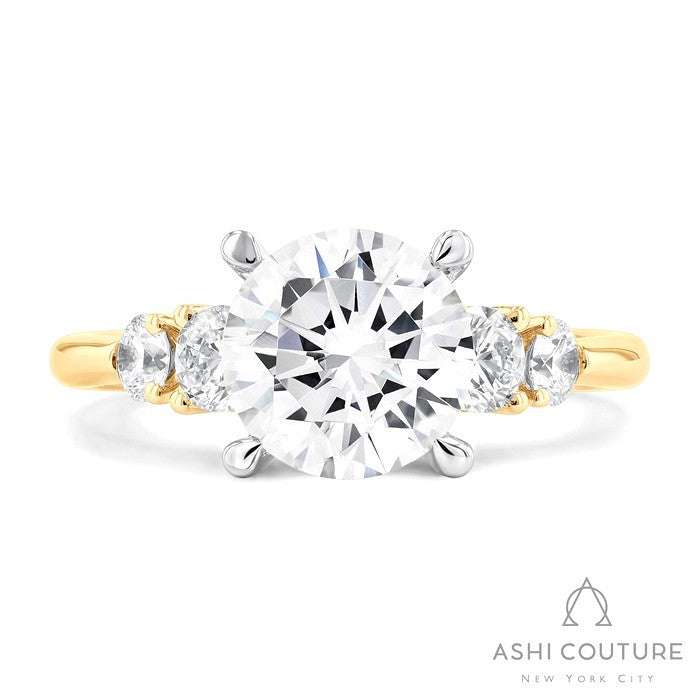 Couture 5-Stone Round Semi-Mount Engagement Ring