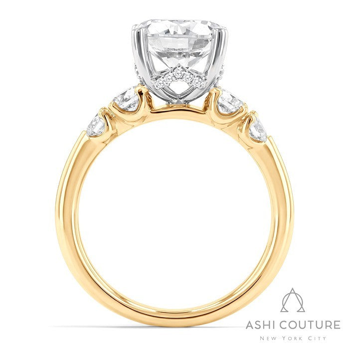 Couture 5-Stone Round Semi-Mount Engagement Ring