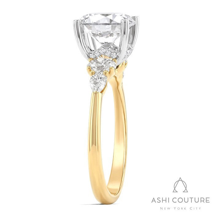 Couture 5-Stone Round Semi-Mount Engagement Ring