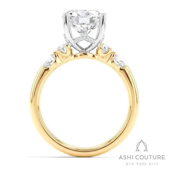 Couture 5-Stone Round Semi-Mount Engagement Ring