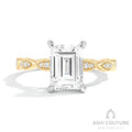 Couture Emerald Semi-Mount Engagement Ring