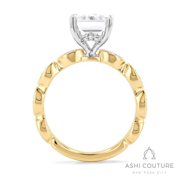 Couture Emerald Semi-Mount Engagement Ring