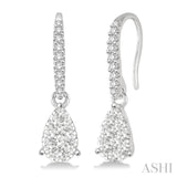Pear Shape Lovebright Diamond Earrings
