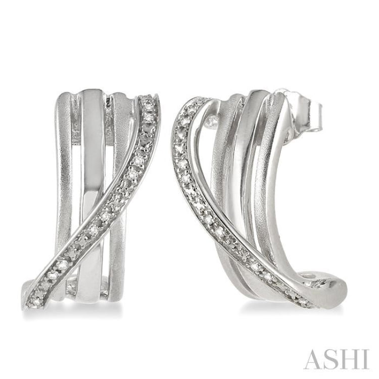 Silver Diamond Fashion Earrings