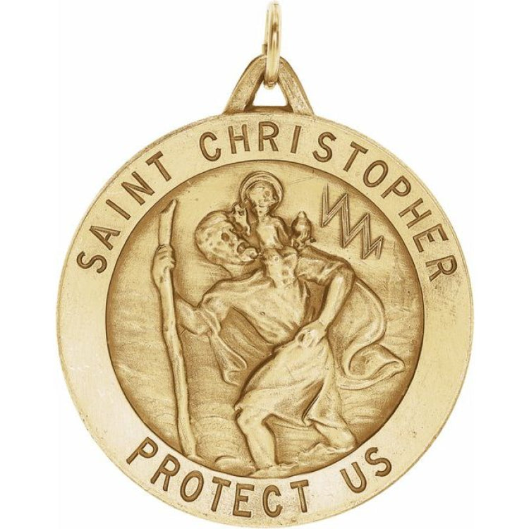 St. Christopher Medal Necklace Or Pendant