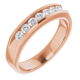 14K Rose 1/2 CTW Natural Diamond Ring