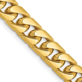 14K 22 inch 6.25mm Solid Miami Cuban Link with Lobster Clasp Chain