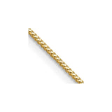 14K 16 inch .9mm Franco with Lobster Clasp Chain