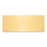 1 X 2 1/2 Polished Brass Single Plate